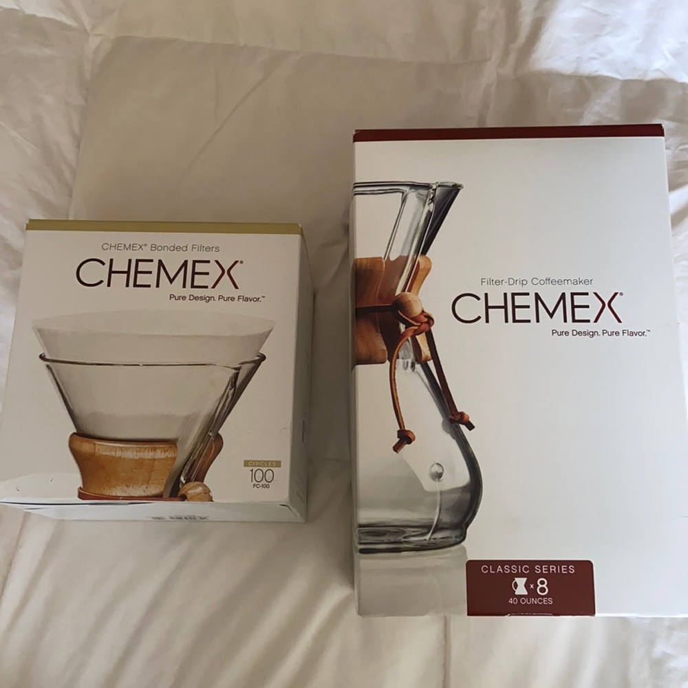 CHEMEX filter drip coffee maker, new, never opened